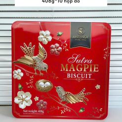 Bánh quy hộp thiếc phú quý đỏ