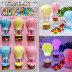 Vỉ kẹo bi dẻo khinh khí cầu phát