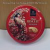 Bánh quy khổng tước hộp nhựa màu đỏ