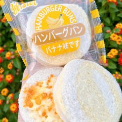 Bánh mì hamburger sốt chuối chà bông